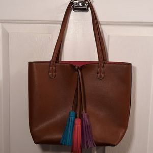 Tasseled Tote Bag